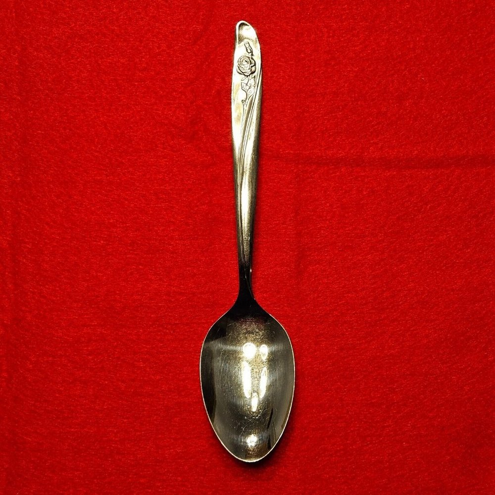 Oneida ROSEANNE Rose Petal Stainless Flatware Tablespoons Floral 7 1/4” Lot of 6 - Picture 6 of 10